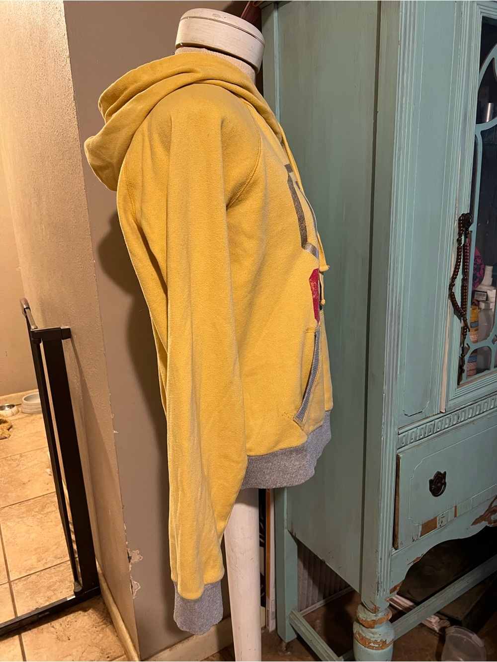 Vintage Y2K 2009 Go Green Victoria’s Secret PINK Hoodie Sweatshirt Size Large L - Picture 4 of 7